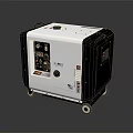 Portable Power Generator With Wheels And Control Panel For Outdoor Or Home Use