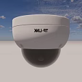 White Dome Shaped Projection Monitoring Camera For Indoor Security Surveillance