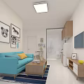 Single Apartment Modern Apartment 3d model