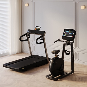 Treadmill Fitness Equipment Spinning 3d model