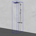 Modern Wall Mounted Shower Faucet With Handheld Sprayer And Sleek Design