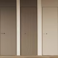 Sleek Modern Hinged Doors For Interior Design With Three Different Tones And Metal Handles
