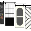 Various Barn Door Design Styles Featuring Different Patterns For Home Interior
