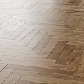 Natural Oak Herringbone Wood Flooring With Smooth Surface And Elegant Design
