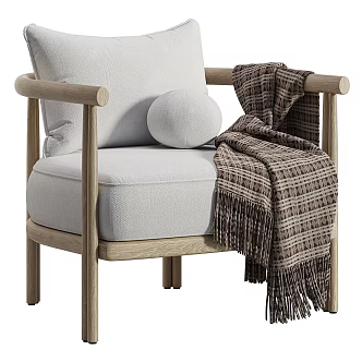 Modern Single Sofa Leisure Chair 3d model