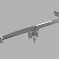 Long Heavy Duty Industrial Metal Slide Rail Equipment with Mounting Connectors