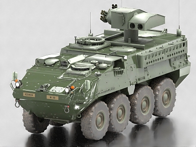 wheeled armored vehicle wheeled chariot tank 3d model