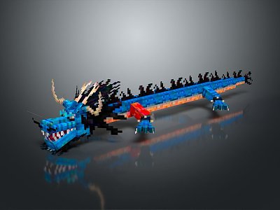 Modern Dragon Chinese Dragon 3d model