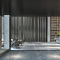 New Chinese Lobby Hall 3d model