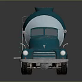 Vintage Blue Concrete Mixer Truck With Classic Design And Stylish Appearance