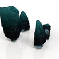 Natural Green Wooden Stone with Irregular Shape and Rough Surface Texture