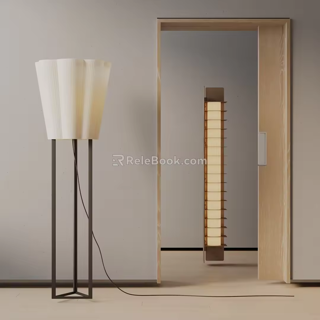 Modern floor lamp 3d model
