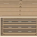 Grid Ceiling Wooden Ceiling Log Wind Ceiling 3d model