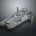 Modern Fighter Science Fiction Fighter Science Fiction Fighter Space Fighter 3d model