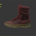 Durable Dark High Top Work Boots With Thick Soles And Worn Look For Outdoor Use