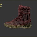 Cotton Shoes Warm Shoes Cold-proof Shoes Realistic 3d model