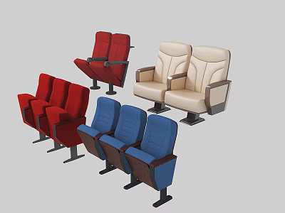 Lecture Hall Cinema Chair Combination 3d model Lecture Hall Cinema Chair Combination 3d model