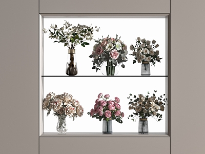 Vase Flower Art 3d model