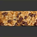 Nutritious Energy Bar With Oat Flakes Almond Slices And Dried Fruits
