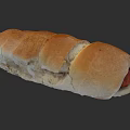 Delicious Hot Dog With Grilled Bread Roll And Juicy Sausage Filling
