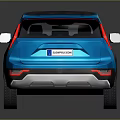 Sleek Blue SUV With Black Roof Modern Design And Alloy Wheels