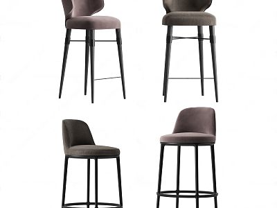 Modern Bar Chair 3d model