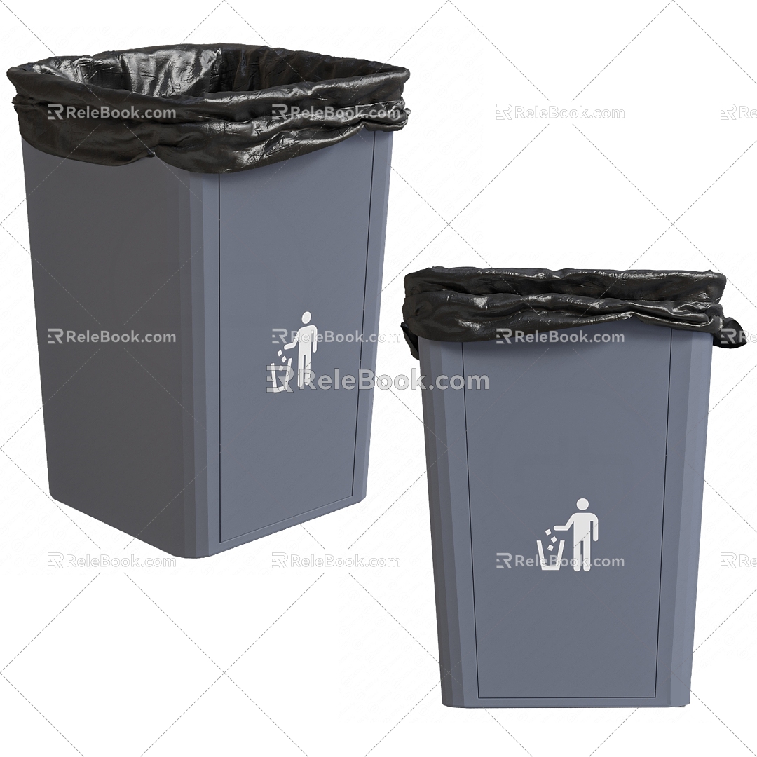 trash can 3d model