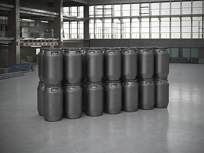 warehouse equipment cargo bucket plastic oil drum gas model