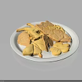 Assorted Shaped Cookies On White Plate With Leaf Flower And Animal Designs