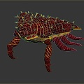 crab sea crab river crab hairy crab bread crab hermit crab big crab small crab marine animal fish 3d model