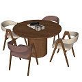 Modern Dining Table and Chair Dining Chair Single Chair 3d model