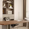 Modern Open Dining and Living Room With Wooden Table Sofa Green Plants and Natural Light
