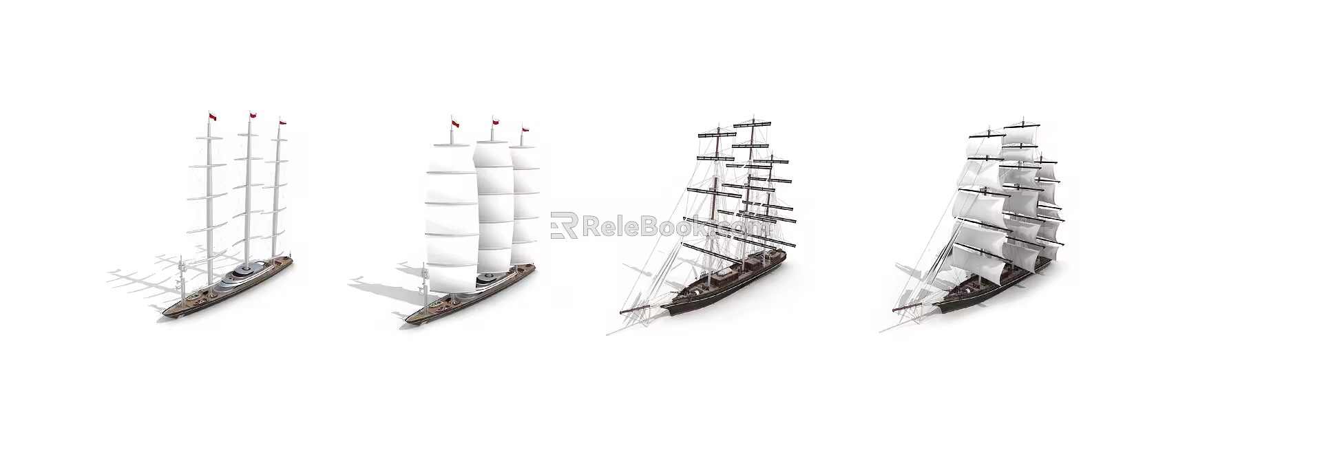 Modern Sailing 3d model