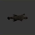 Detailed 3D Ankylosaurus Dinosaur Model With Spiked Back And Clubbed Tail On Gray Background
