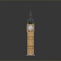 Iconic Big Ben Tower Featuring Classic Clock And Detailed Architectural Design 3d model