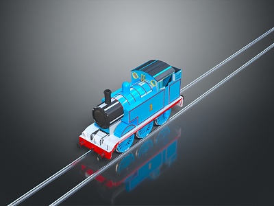 modern train vintage train steam train carriage locomotive head 3d model