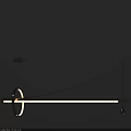 Modern Minimalist Golden Pendant Light With Ring Structure And Linear LED Glow