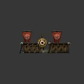 Modern Flag Defense Item Arrow Target 3d model