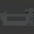 Gray Industrial Lathe Machine With Bed Structure Spindle And Mechanical Parts