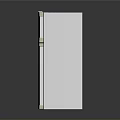 White Double Door Refrigerator With Colorful Decorative Stickers For Home Use