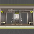 Modern Pergola Design With Wooden Lattice Ceiling Lighting And Decorative Wall Panels