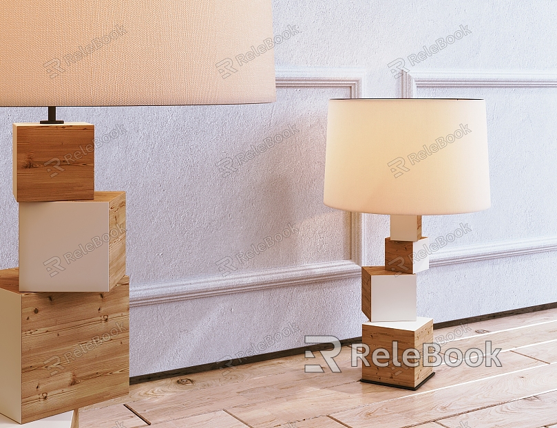 Modern Table Lamp Solid Wood Table Lamp model