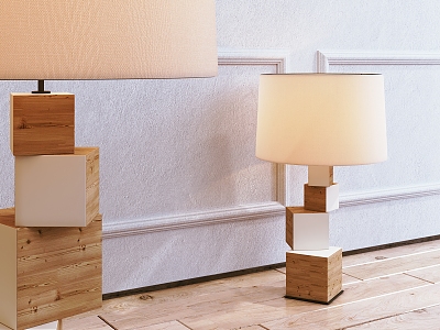 Modern Table Lamp Solid Wood Table Lamp model