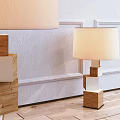 Modern Table Lamp Solid Wood Table Lamp 3d model