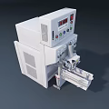 Industrial Equipment With White Design Control Panel Digital Display And Mechanical Arm