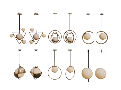 Modern Chandelier Art Chandelier Spherical Chandelier 3d model