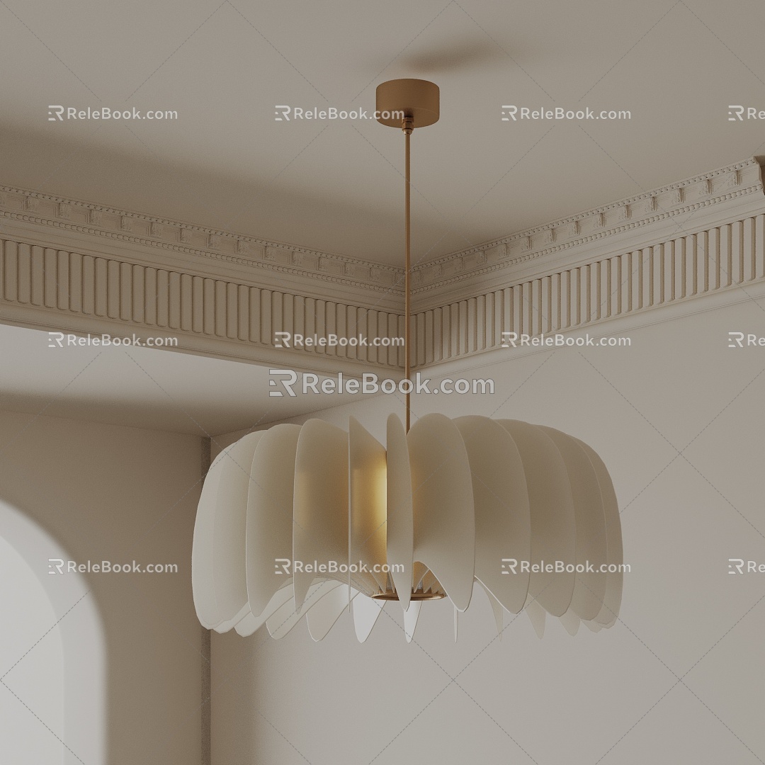 Modern chandelier 3d model