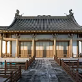 Chinese Ancient Architecture Homestay Architecture Country House Ancestral Temple Ancestral Hall Courtyard 3d model