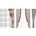 Curtain combination 3d model