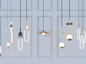 Modern chandelier 3d model